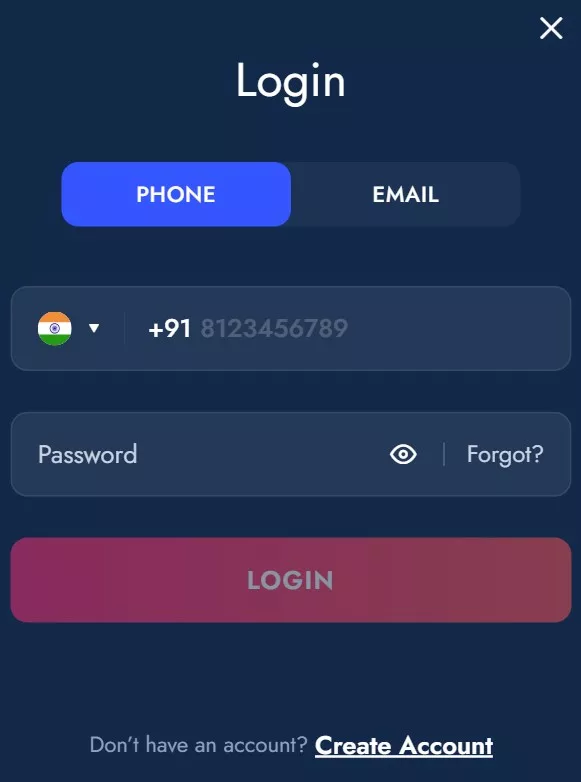This image is app homepage image of best online betting app
